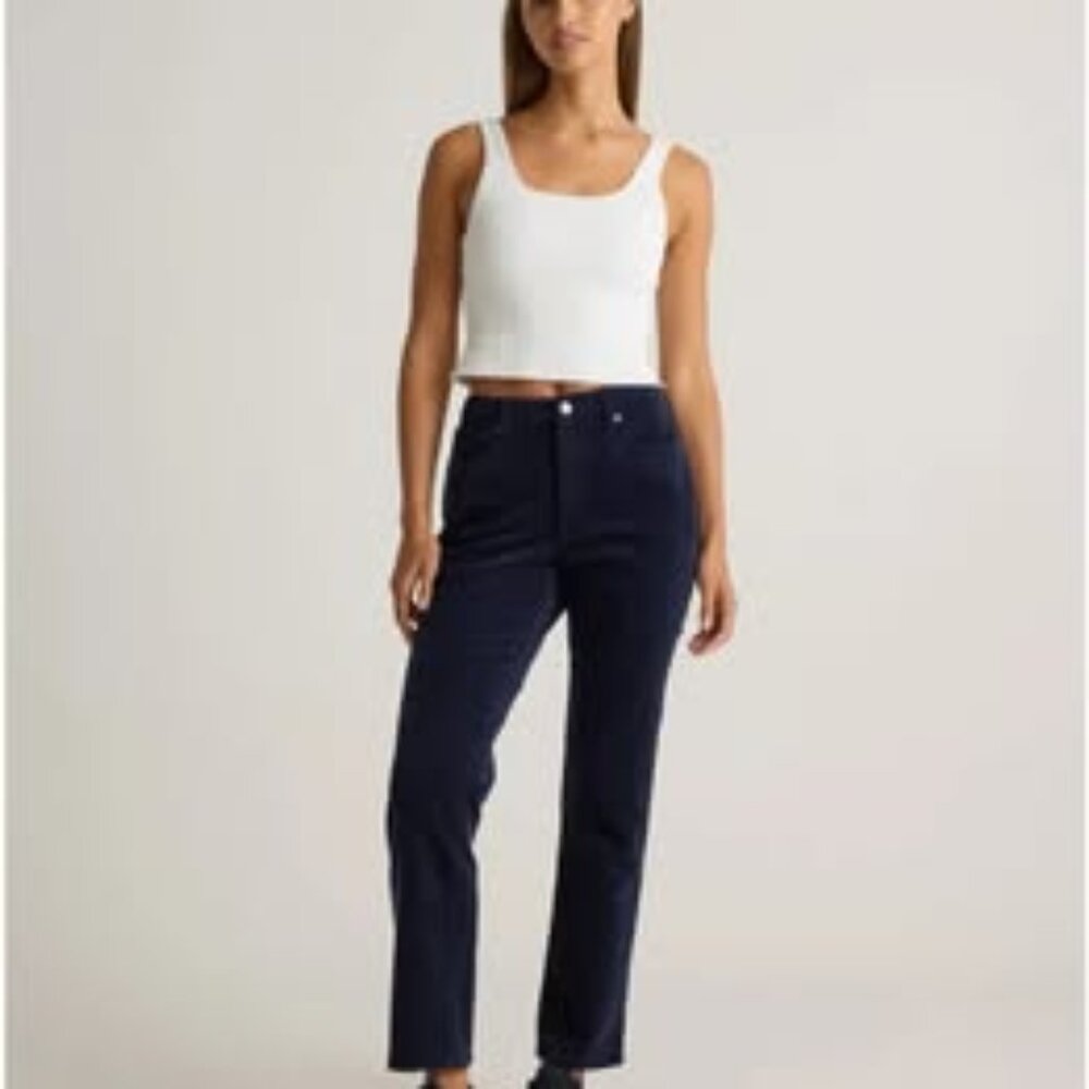 NWT Quince Corduroy Deep Navy Pants Size 4